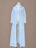 White Lace 70s Resort Cover Up