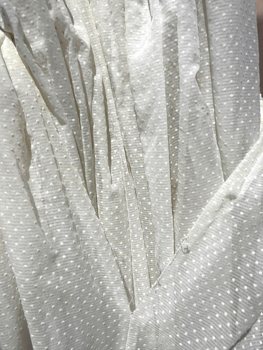 Ivory Swiss Dot 40s Capelet Dress