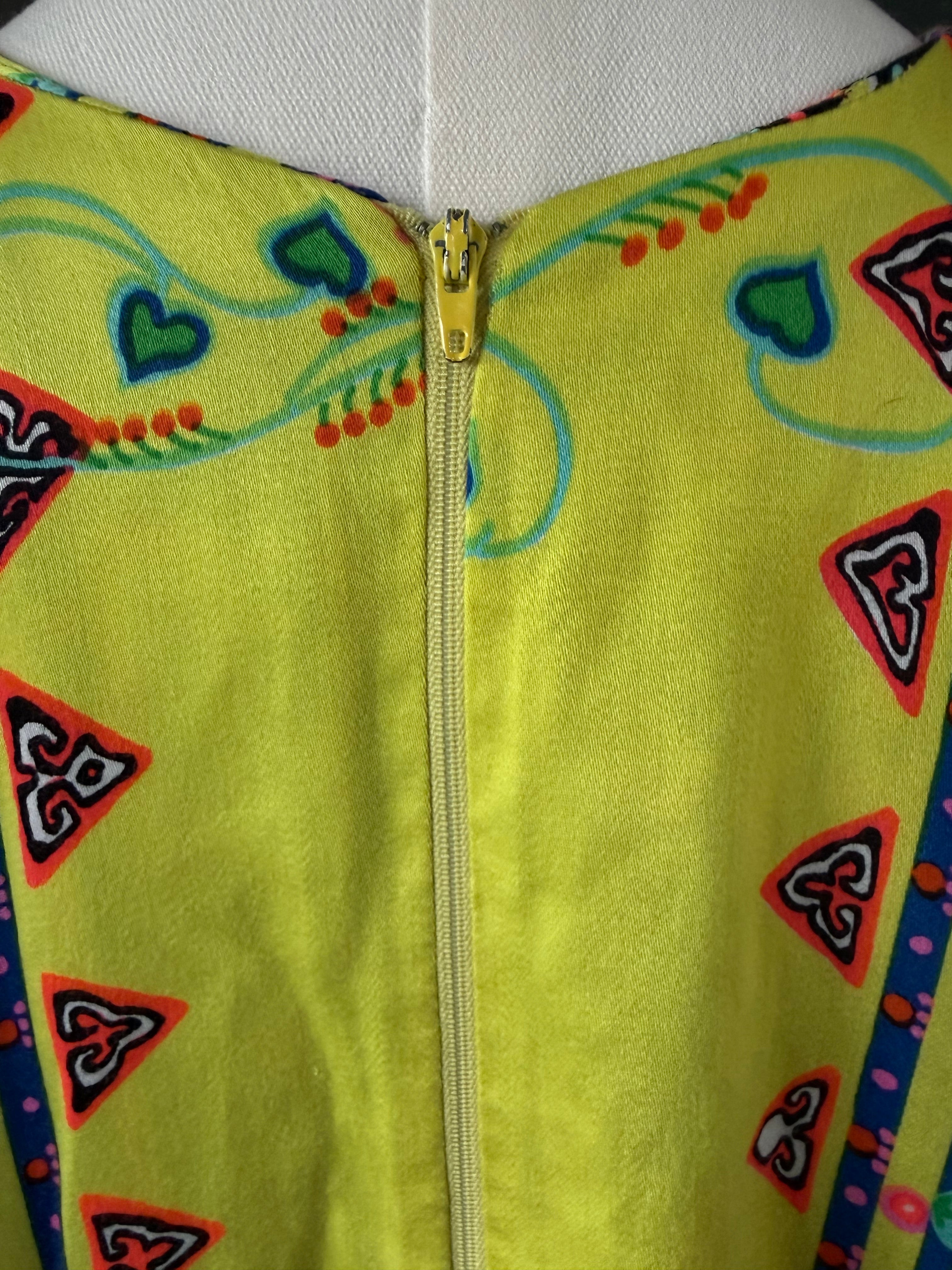 Alice of California 60s-70s Psychedelic Hostess Caftan