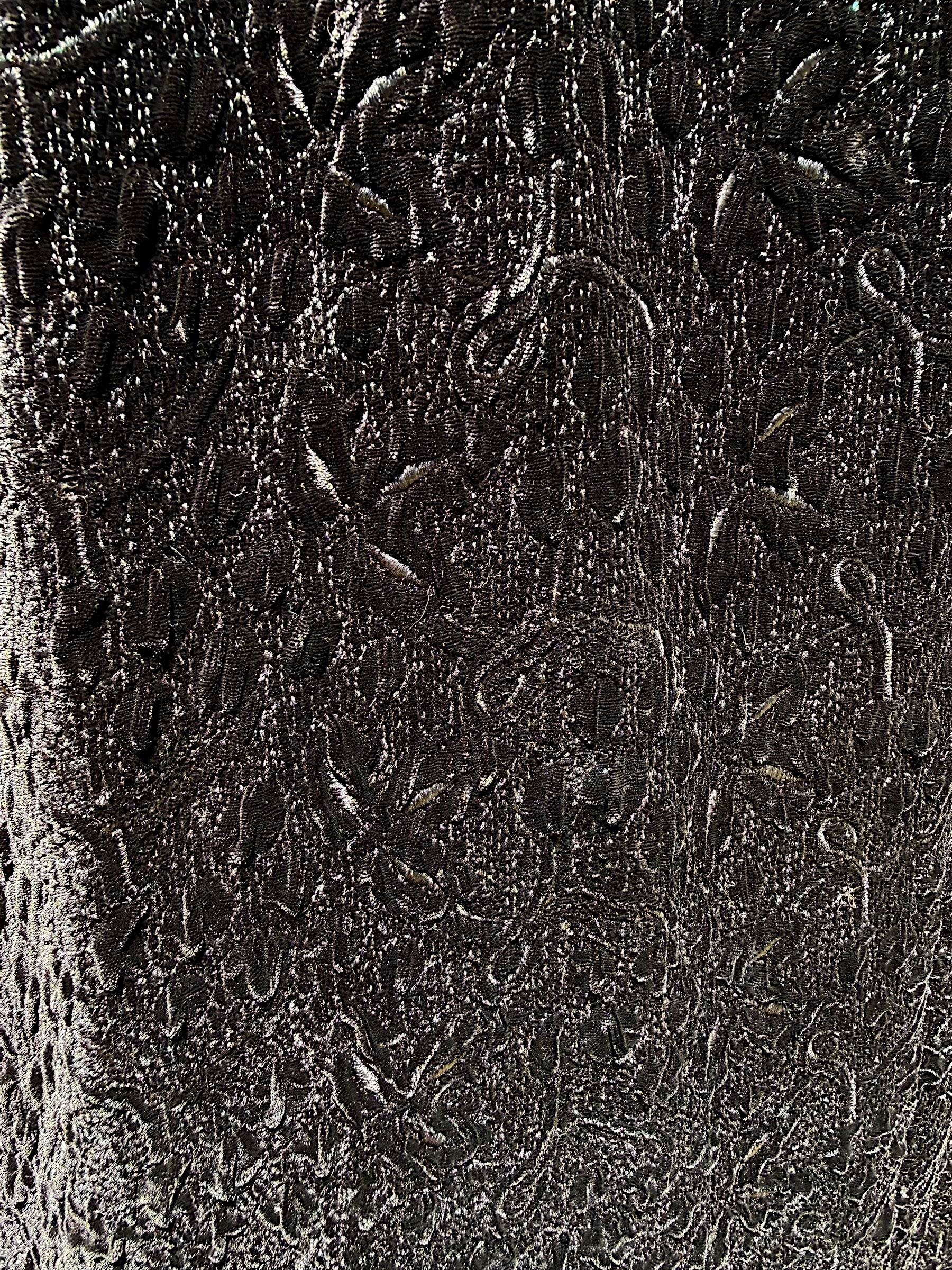 Black Silk Velvet Brocade Cape
Lord & Taylor, Late 1930s–Early 1940s