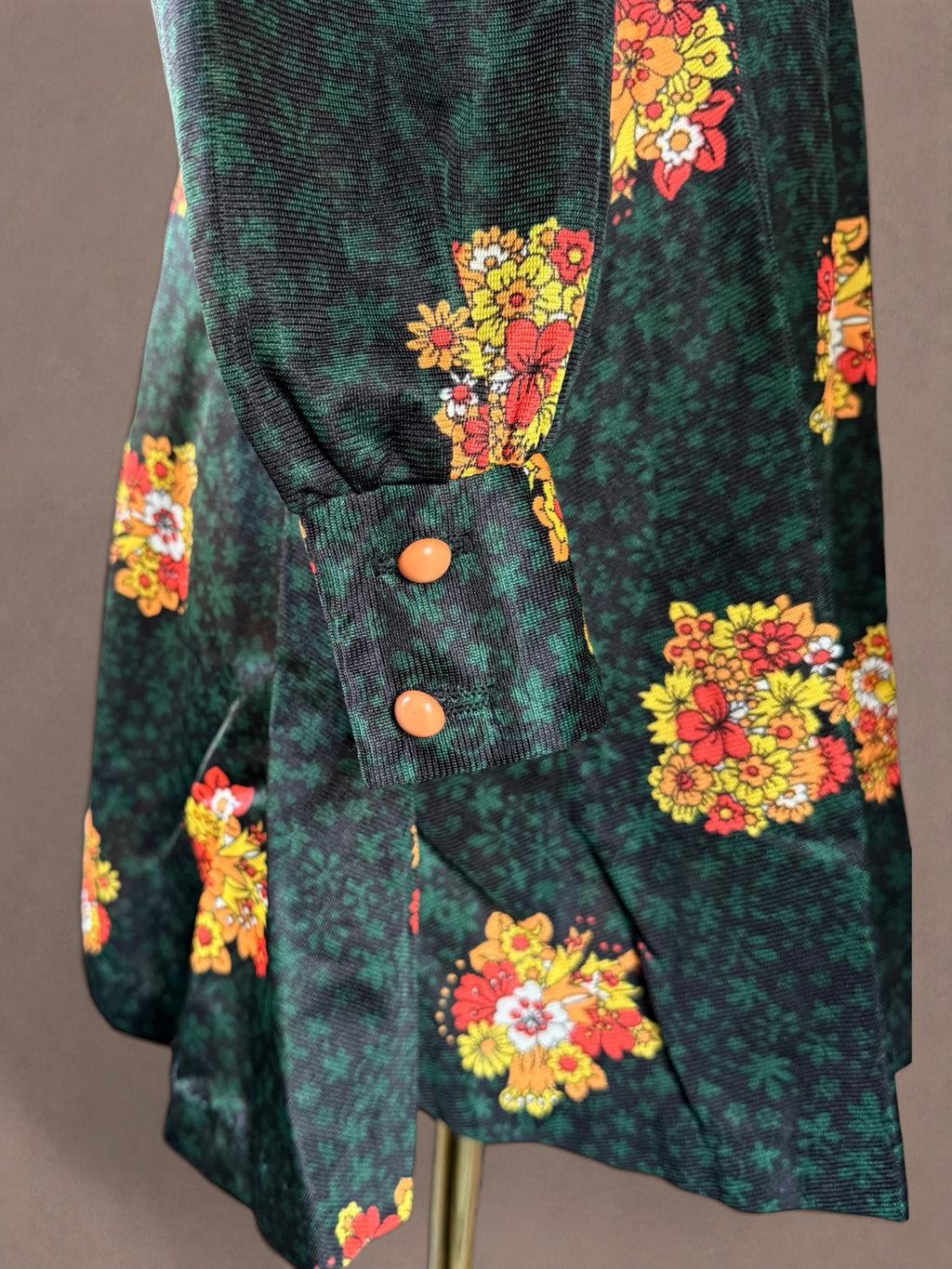 Sunday’s Child California 70s Floral Empire Mini Dress