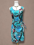 Hilo Hattie 80s Hawaiian Tropical Wrap Dress