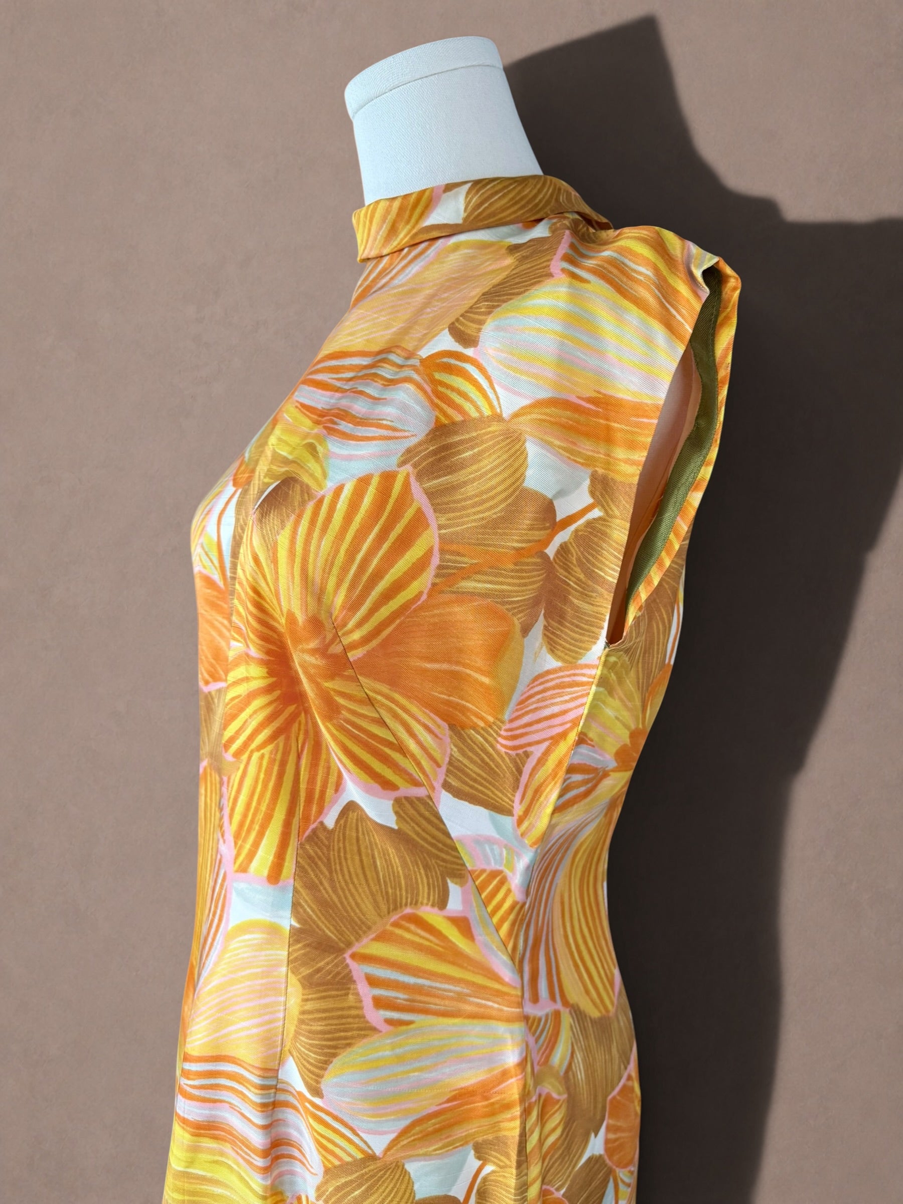 Wolf & Cohn, Vibrant Floral Shift 60s Dress & Matching Coat Set