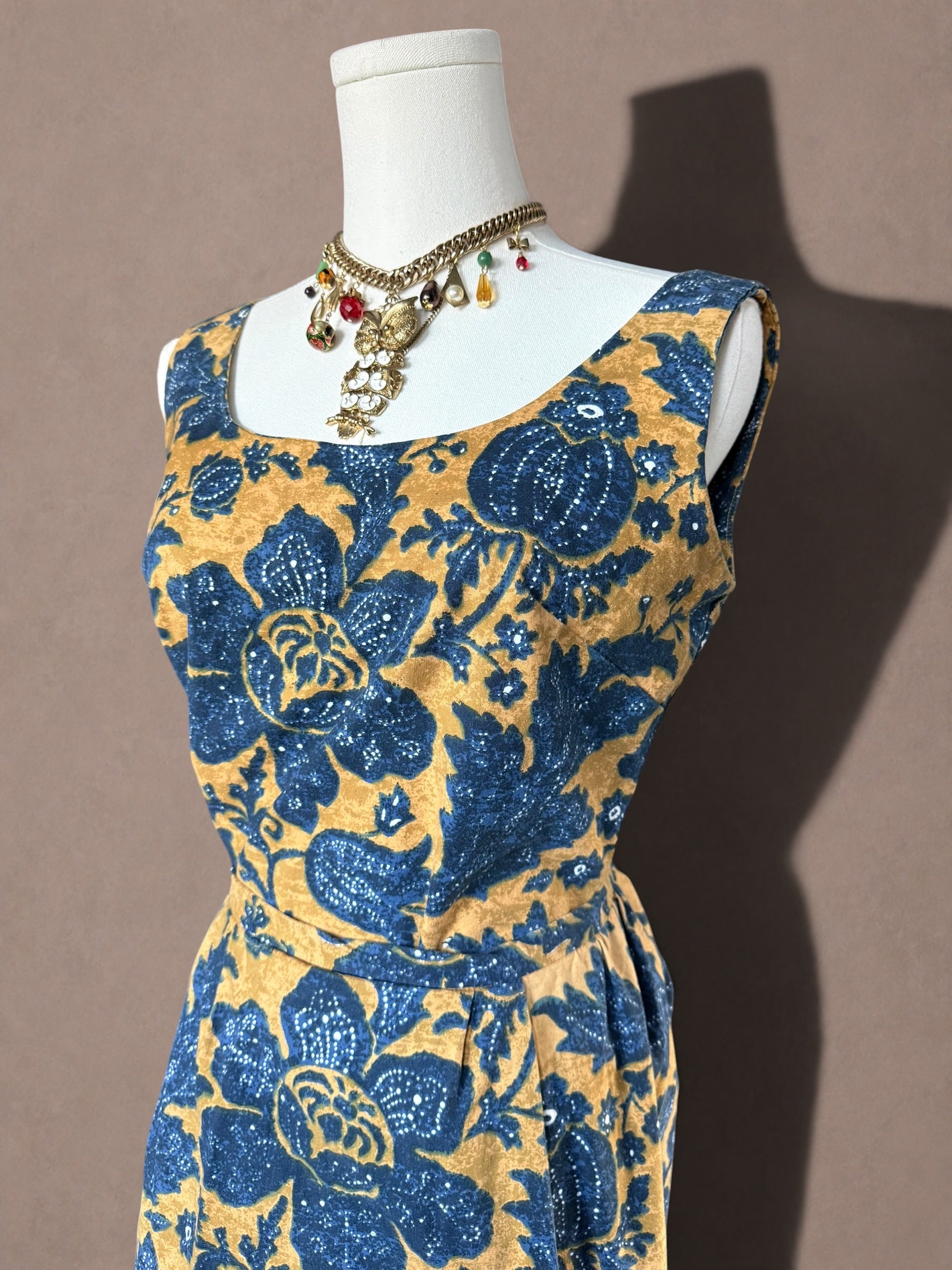 Florence Walsh 70s Floral Two Piece Skirt Set
