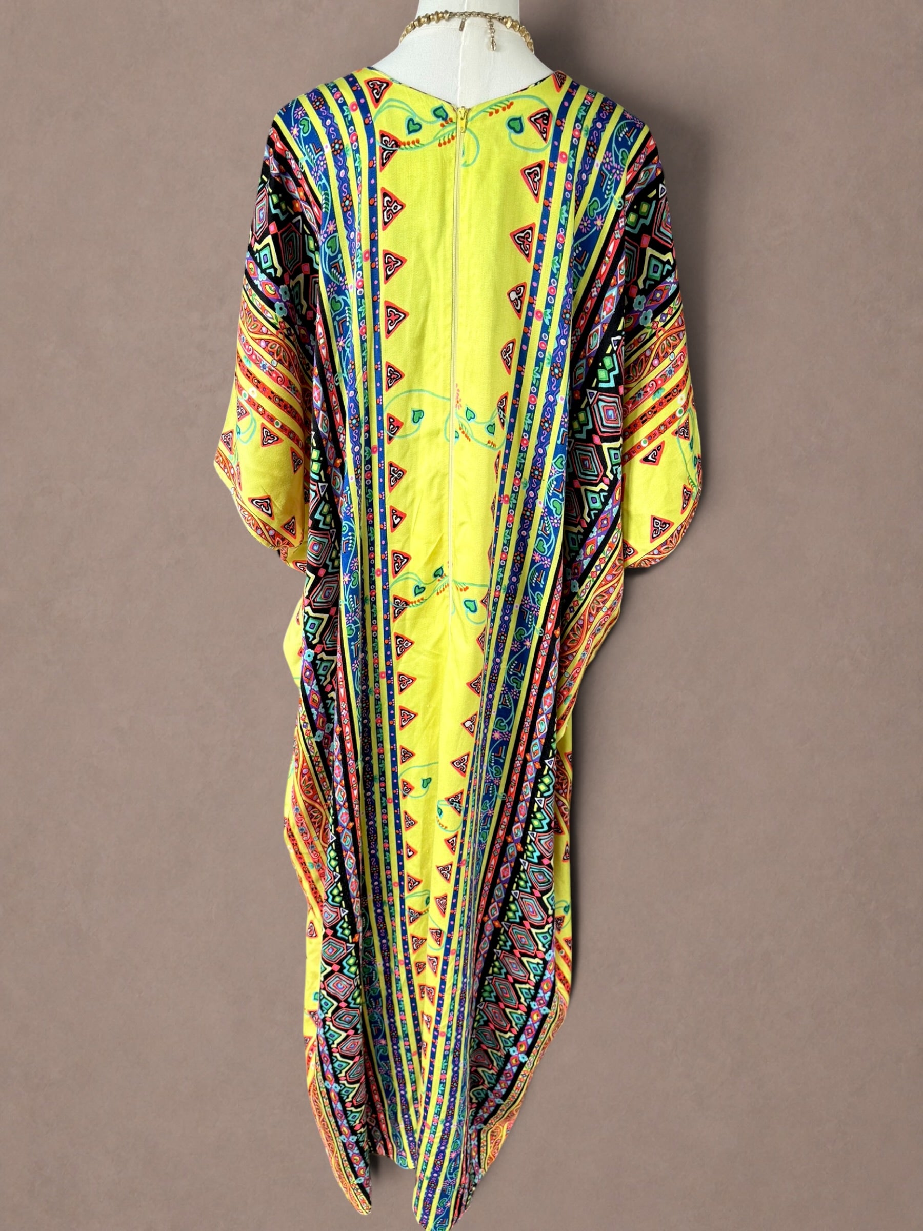Alice of California 60s-70s Psychedelic Hostess Caftan
