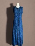 Silk Paisley 60s Maxi Hostess Dress