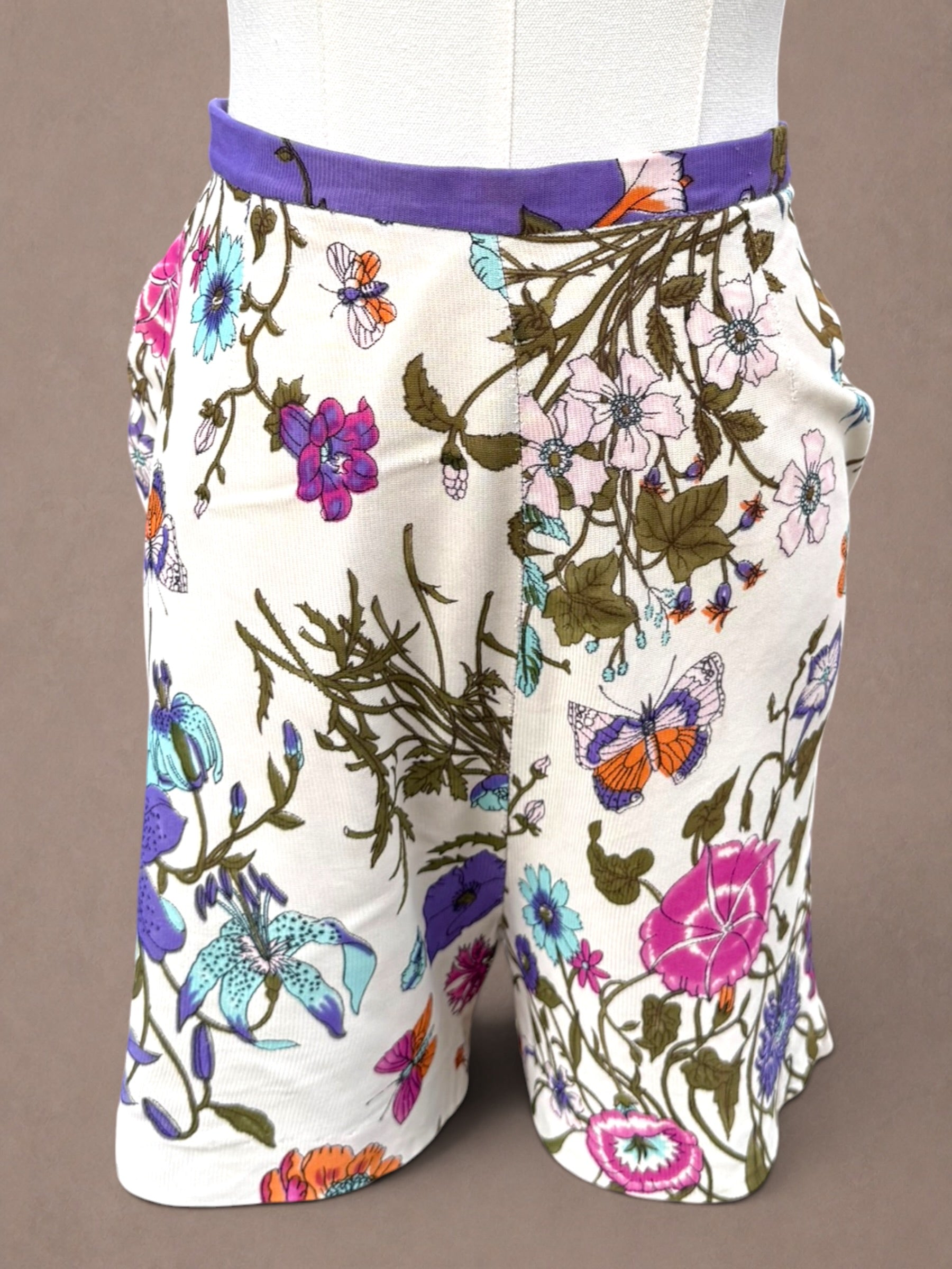 Botanical Butterfly 70s Shorts Set