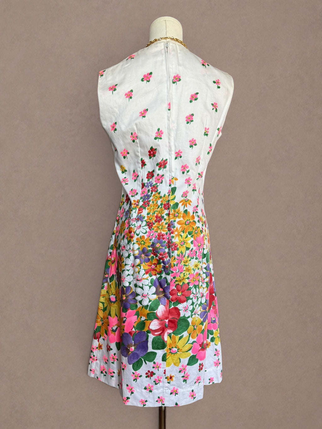 Liberty Circle  60s Floral Cotton Shift Dress | Deadstock/NWT