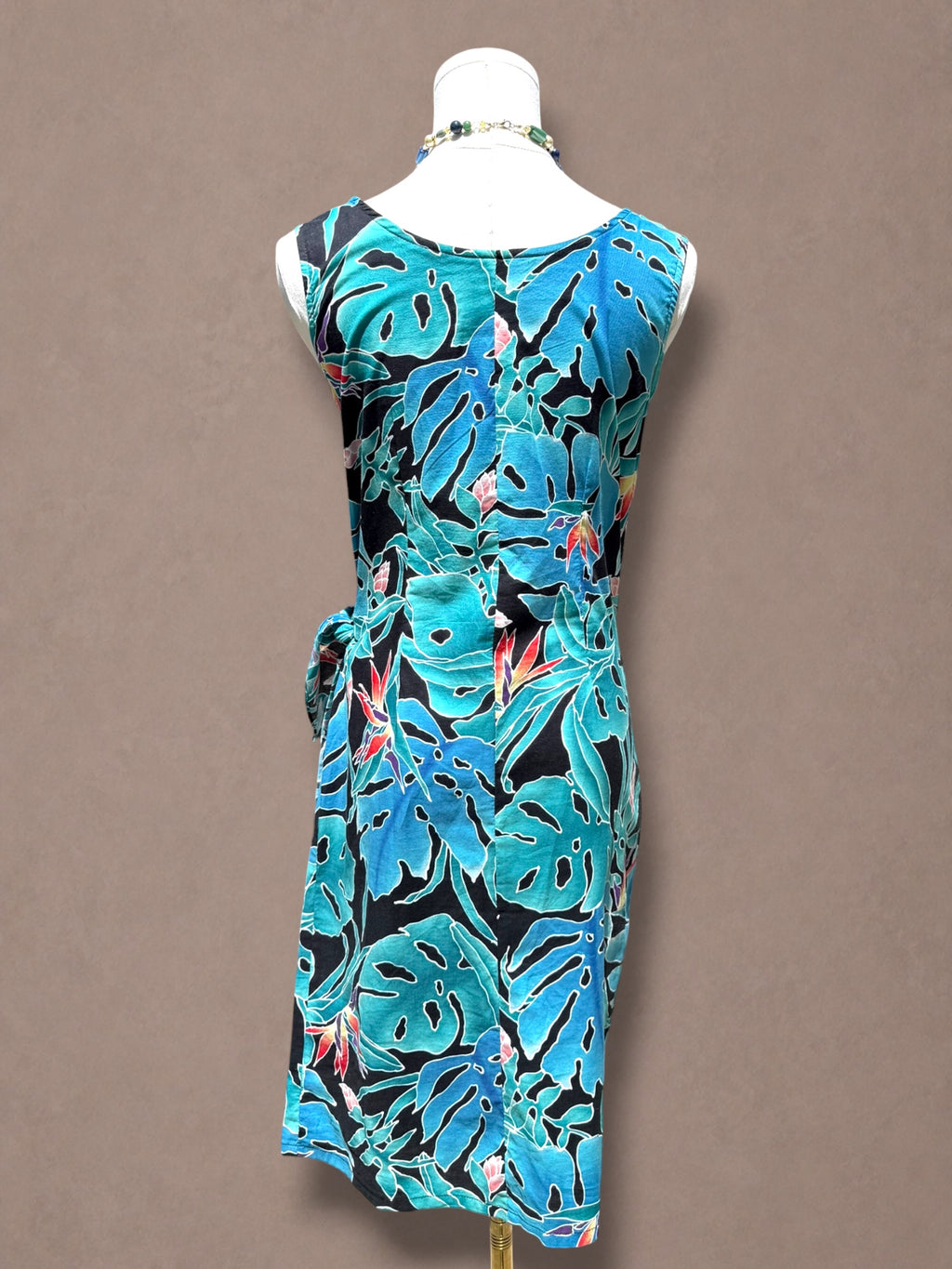 Hilo Hattie 80s Hawaiian Tropical Wrap Dress
