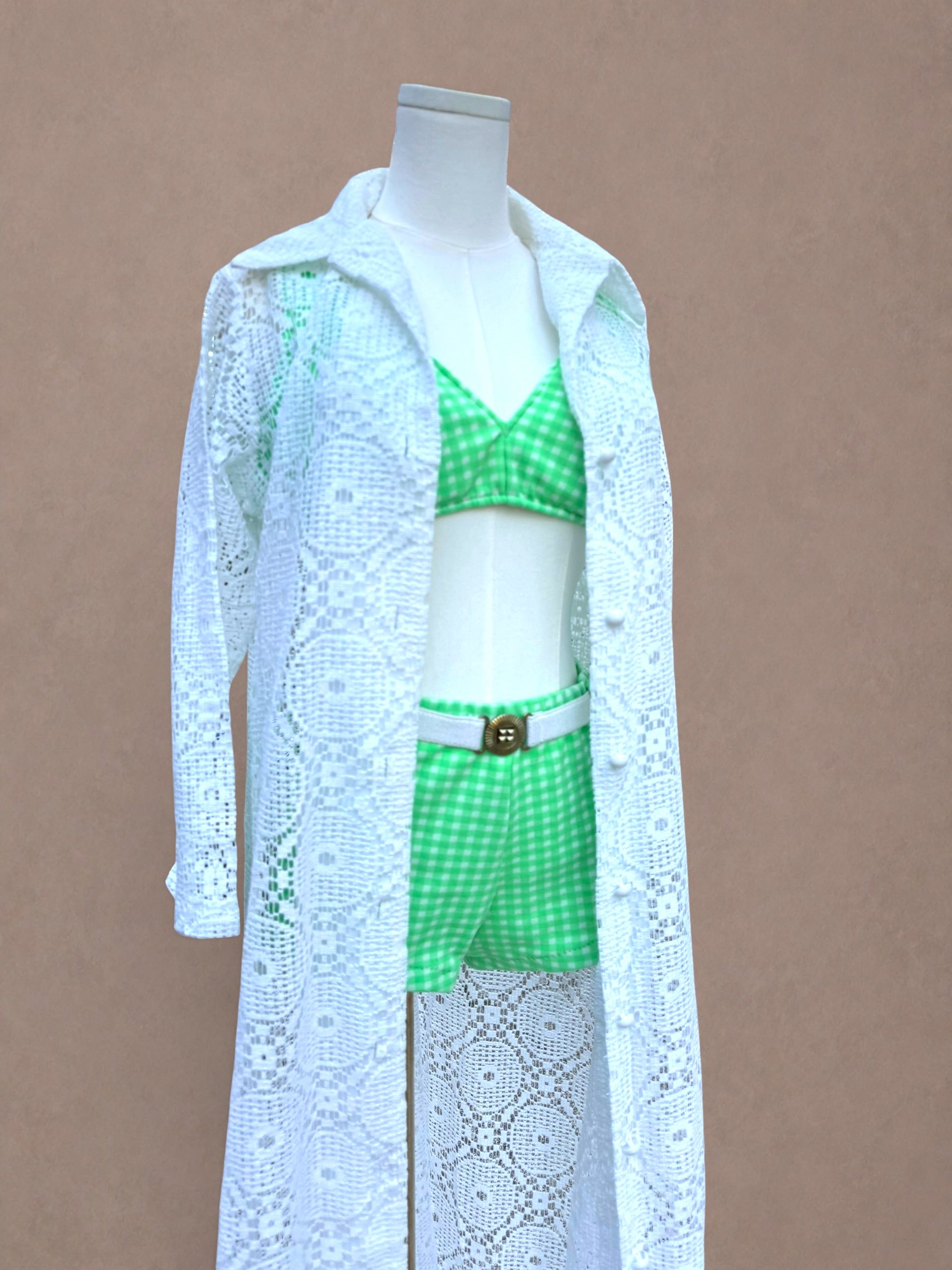 White Lace 70s Resort Cover Up