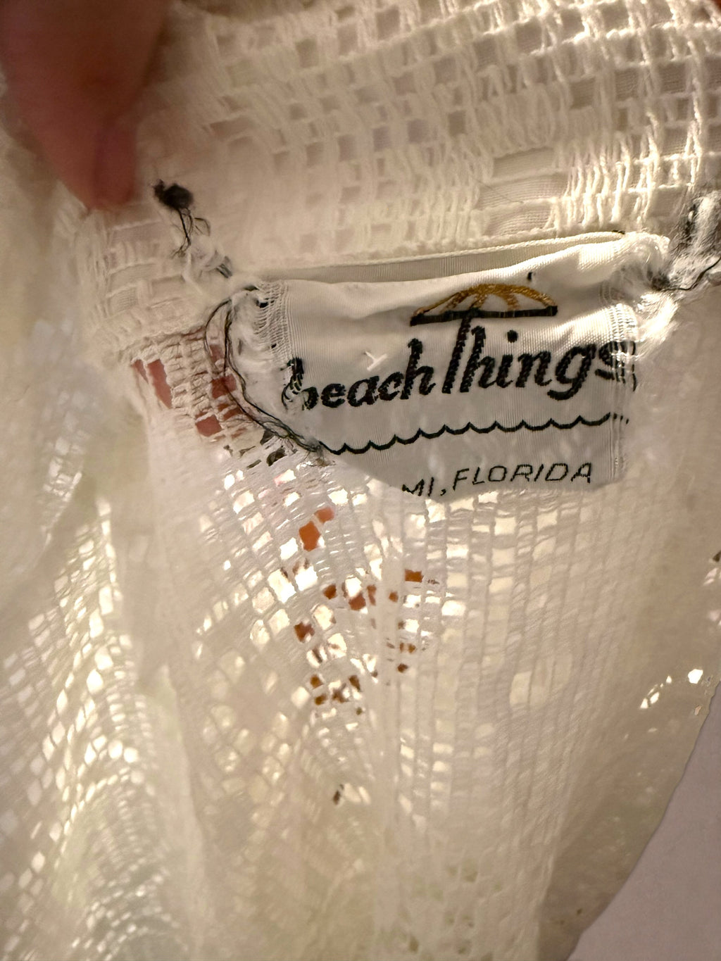 White Lace 70s Resort Cover Up
