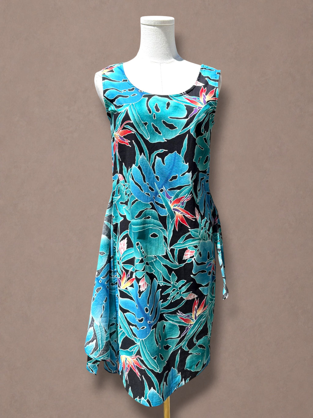 Hilo Hattie 80s Hawaiian Tropical Wrap Dress
