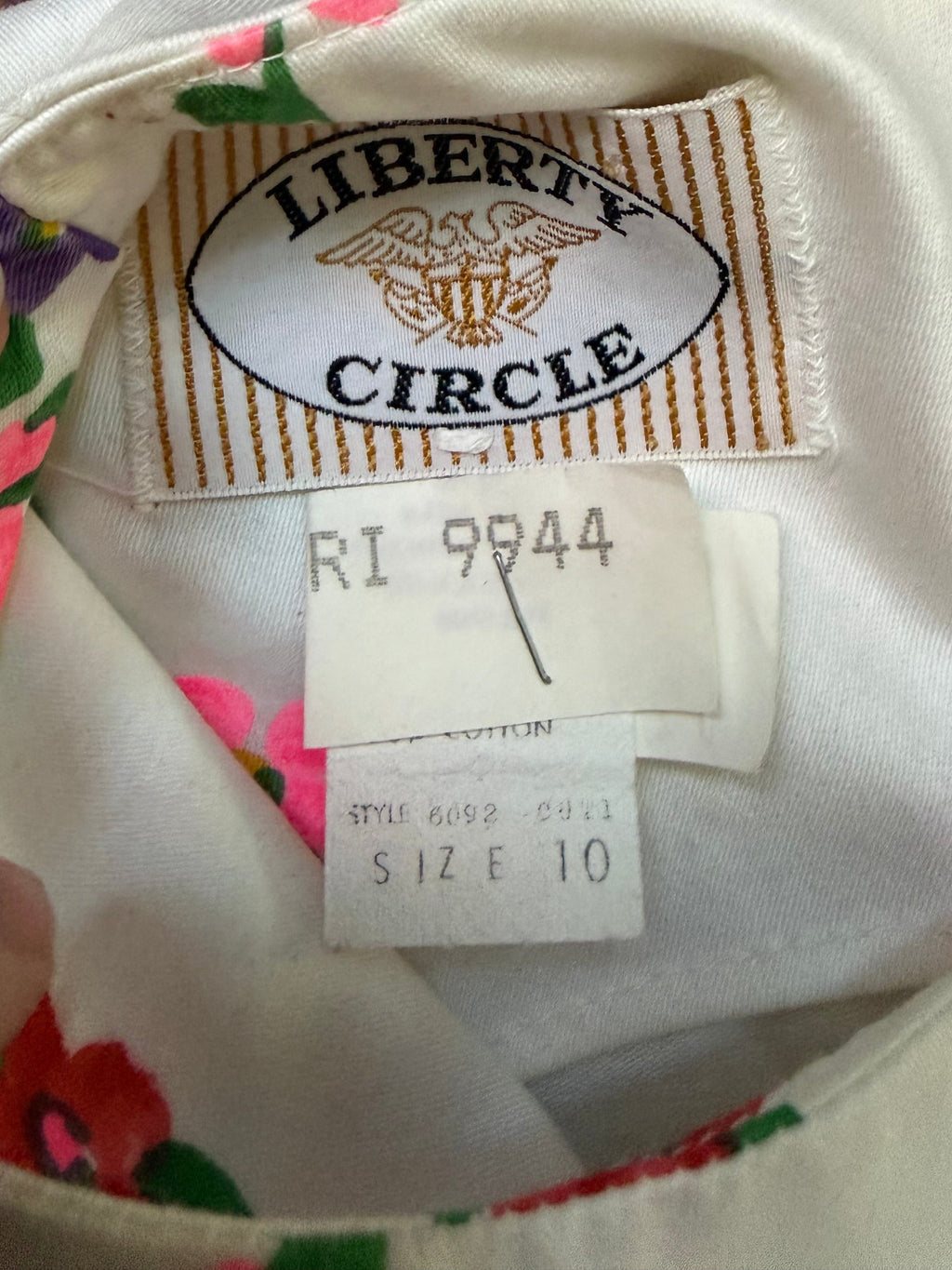 Liberty Circle  60s Floral Cotton Shift Dress | Deadstock/NWT