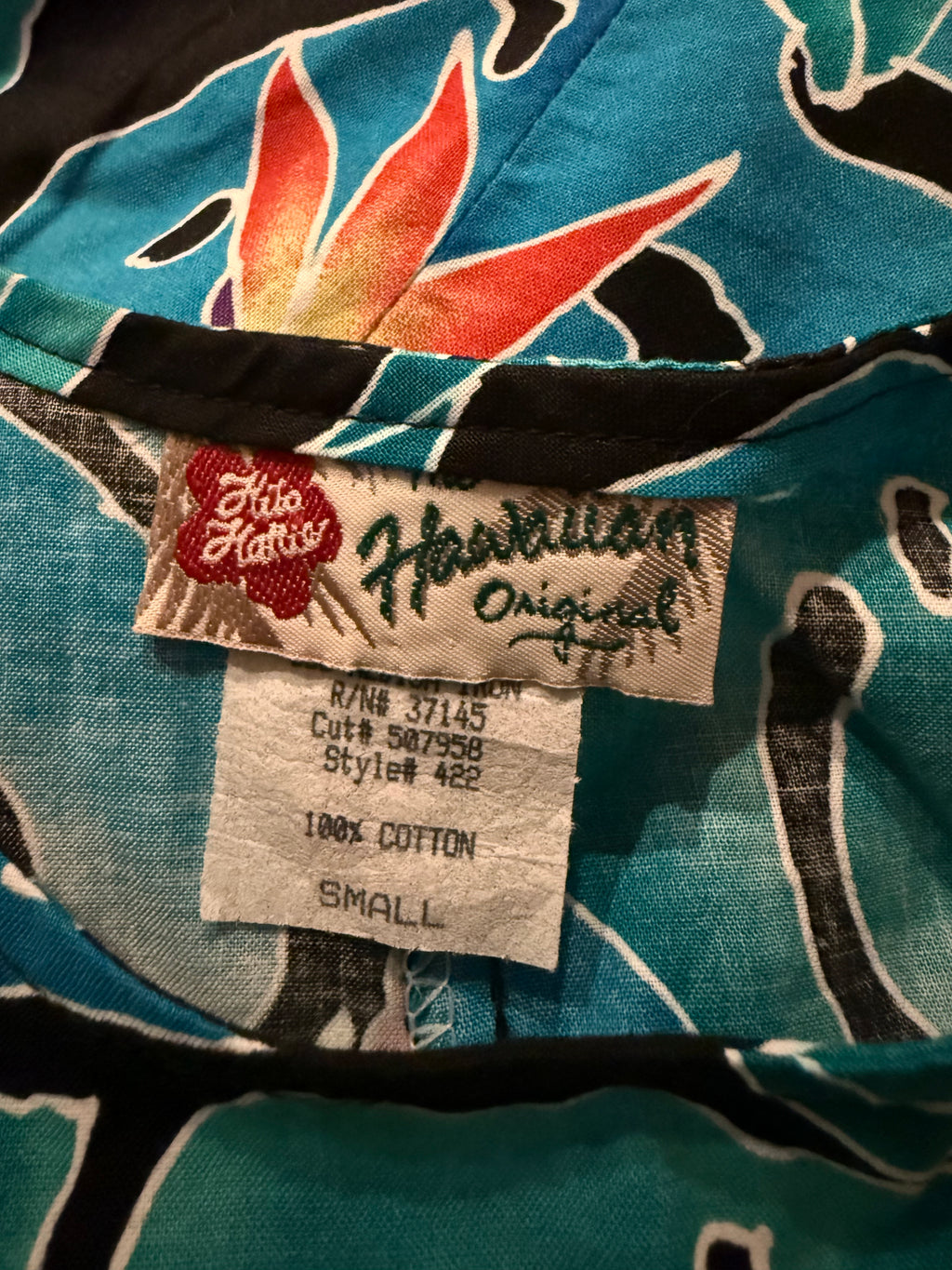Hilo Hattie 80s Hawaiian Tropical Wrap Dress