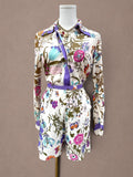 Botanical Butterfly 70s Shorts Set