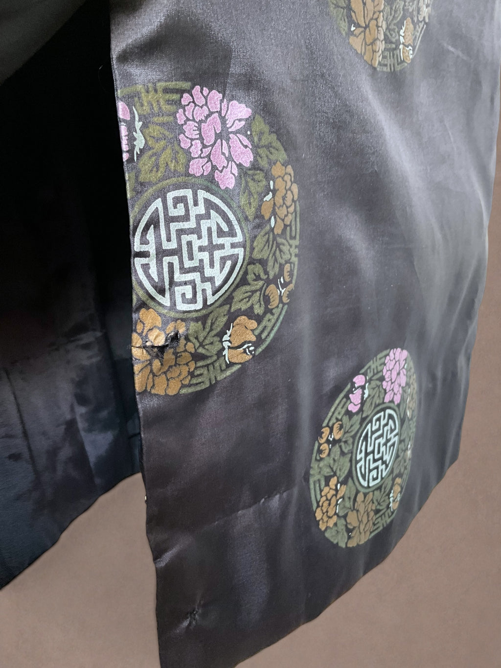 Alfred Shaheen Early 70s Hand-Painted Medallion Shirt Dress